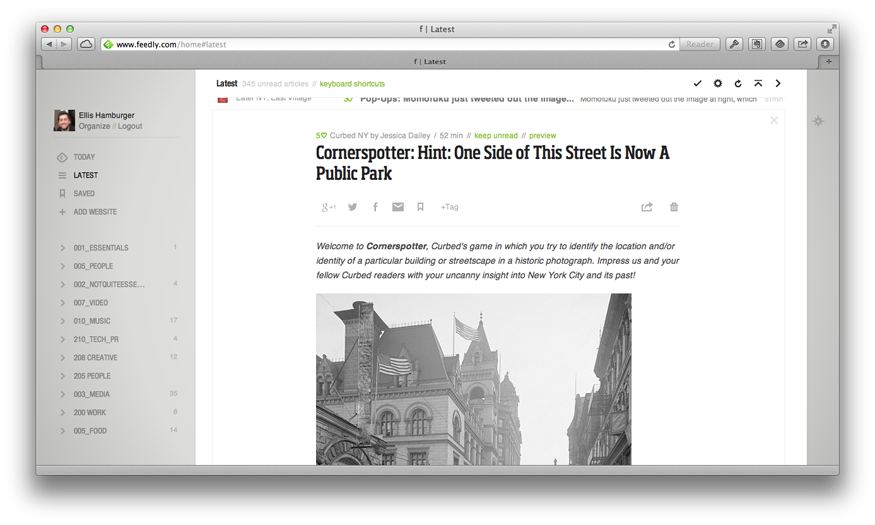 simple rss reader for mac